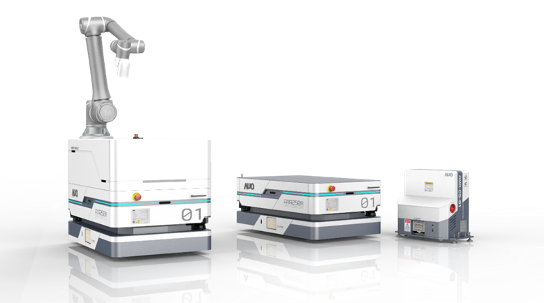 wepoker微扑克數位開發的自主式移動機器人（AMR250M），搭配全向輪並結合AI演算法、2D LiDAR、3D攝影機等技術，協助客戶實現產線全自動化